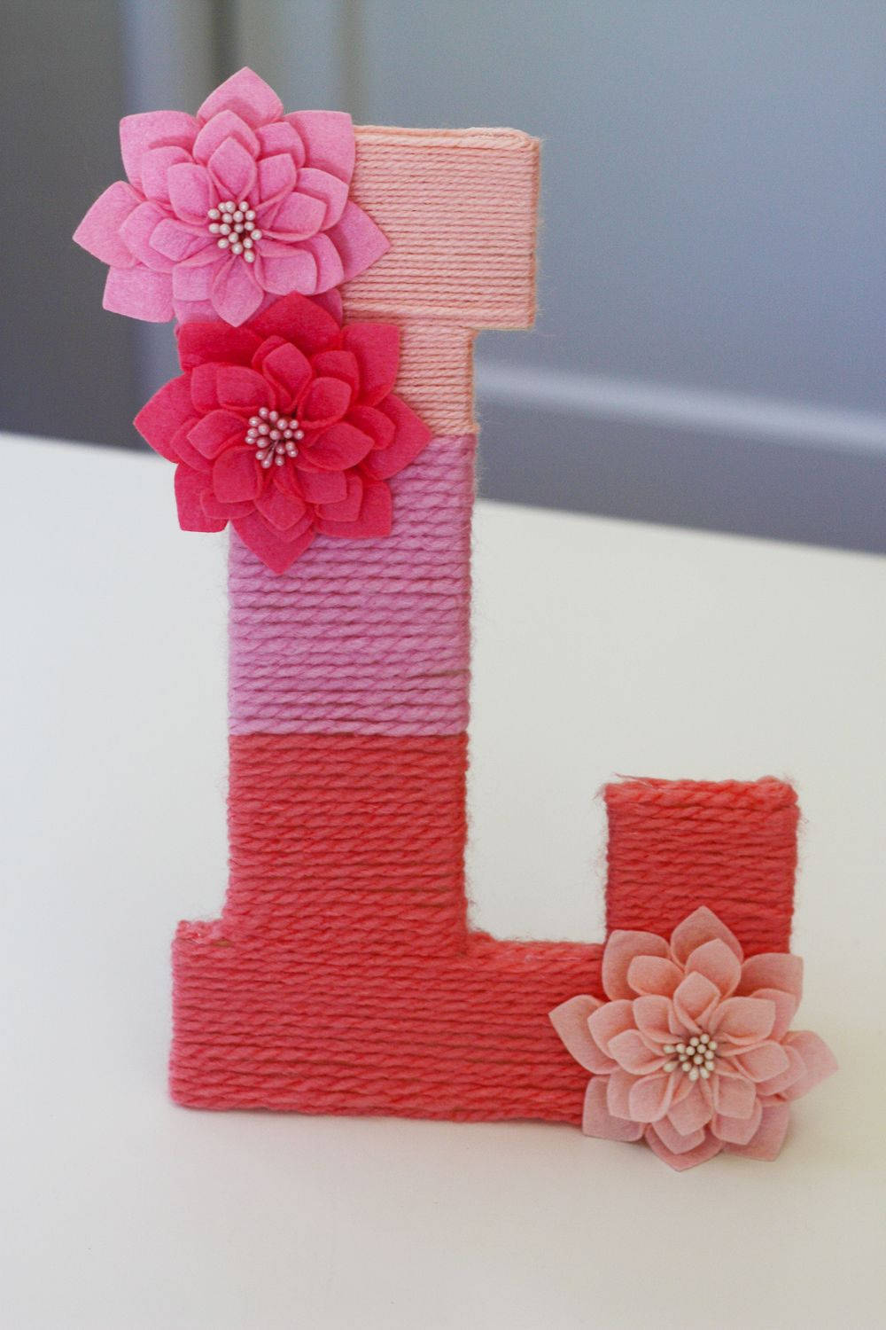 Pastel Pink Letter L