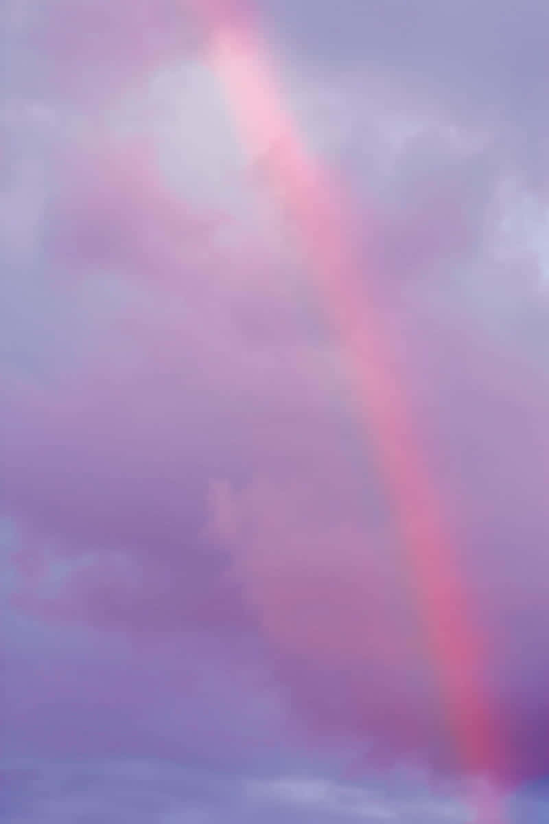 Pastel Pink Rainbow Sky Wallpaper