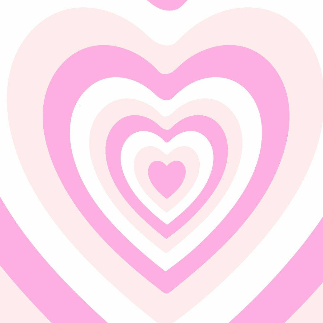 Pastel Pink Wildflower Heart Background
