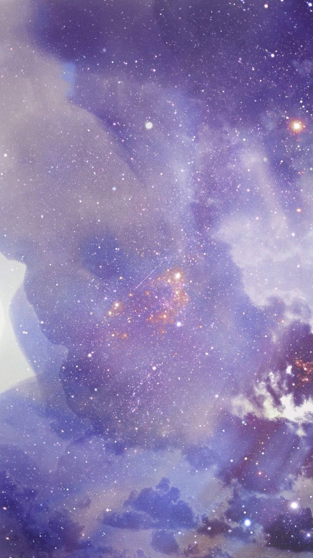 Pastel Purple Galaxy Wallpaper