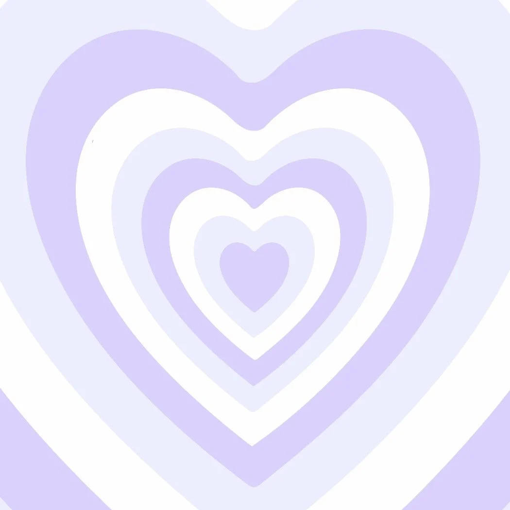 Pastel Purple Wildflower Heart Wallpaper
