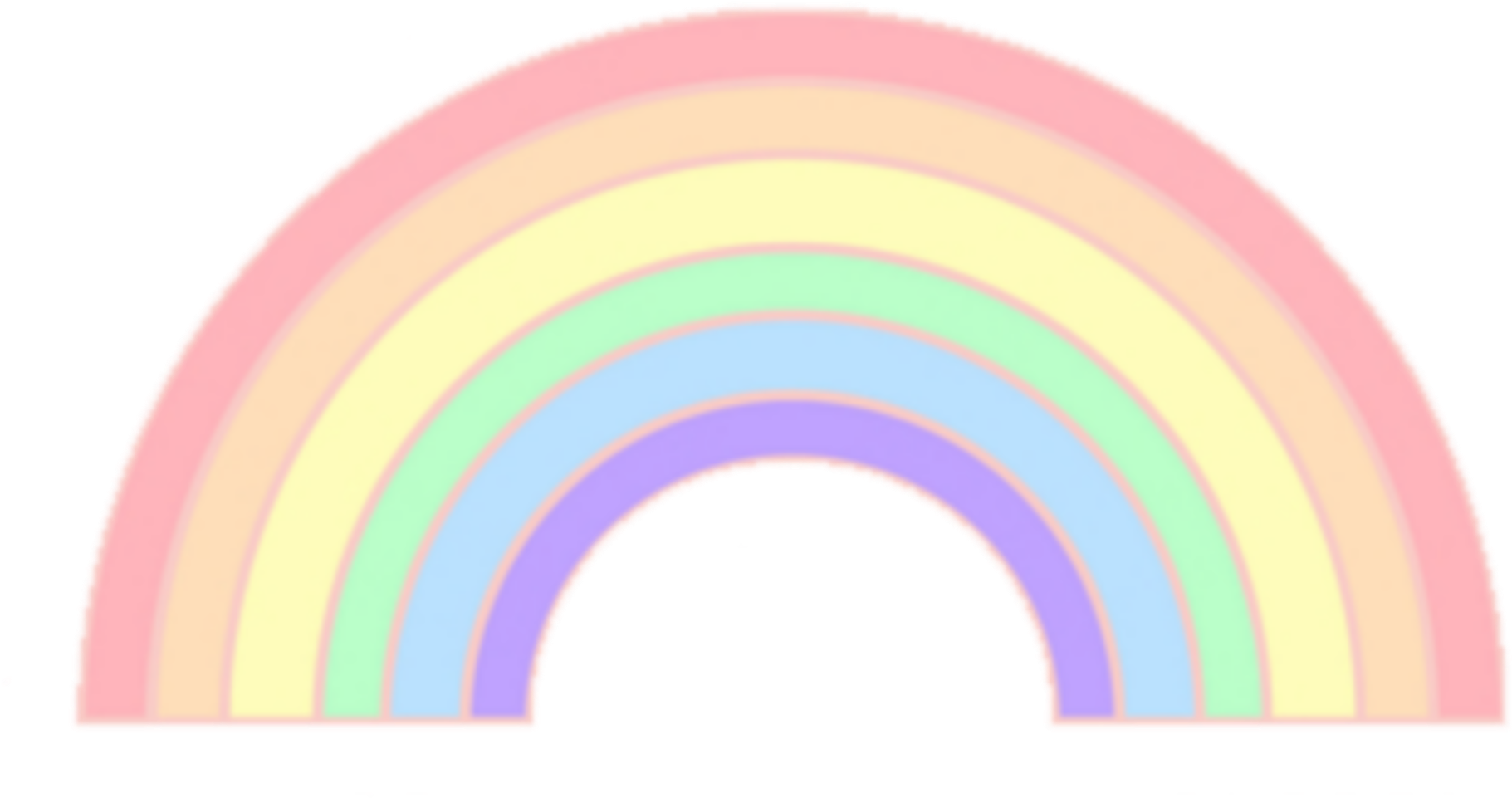 Pastel Rainbow Arch PNG