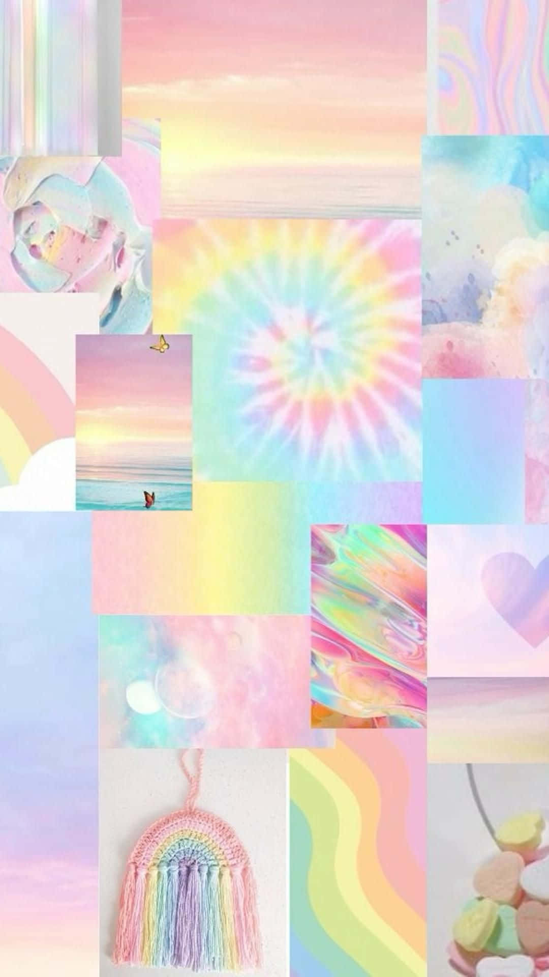 Pastel_ Rainbow_ Collage_ Aesthetic.jpg Wallpaper