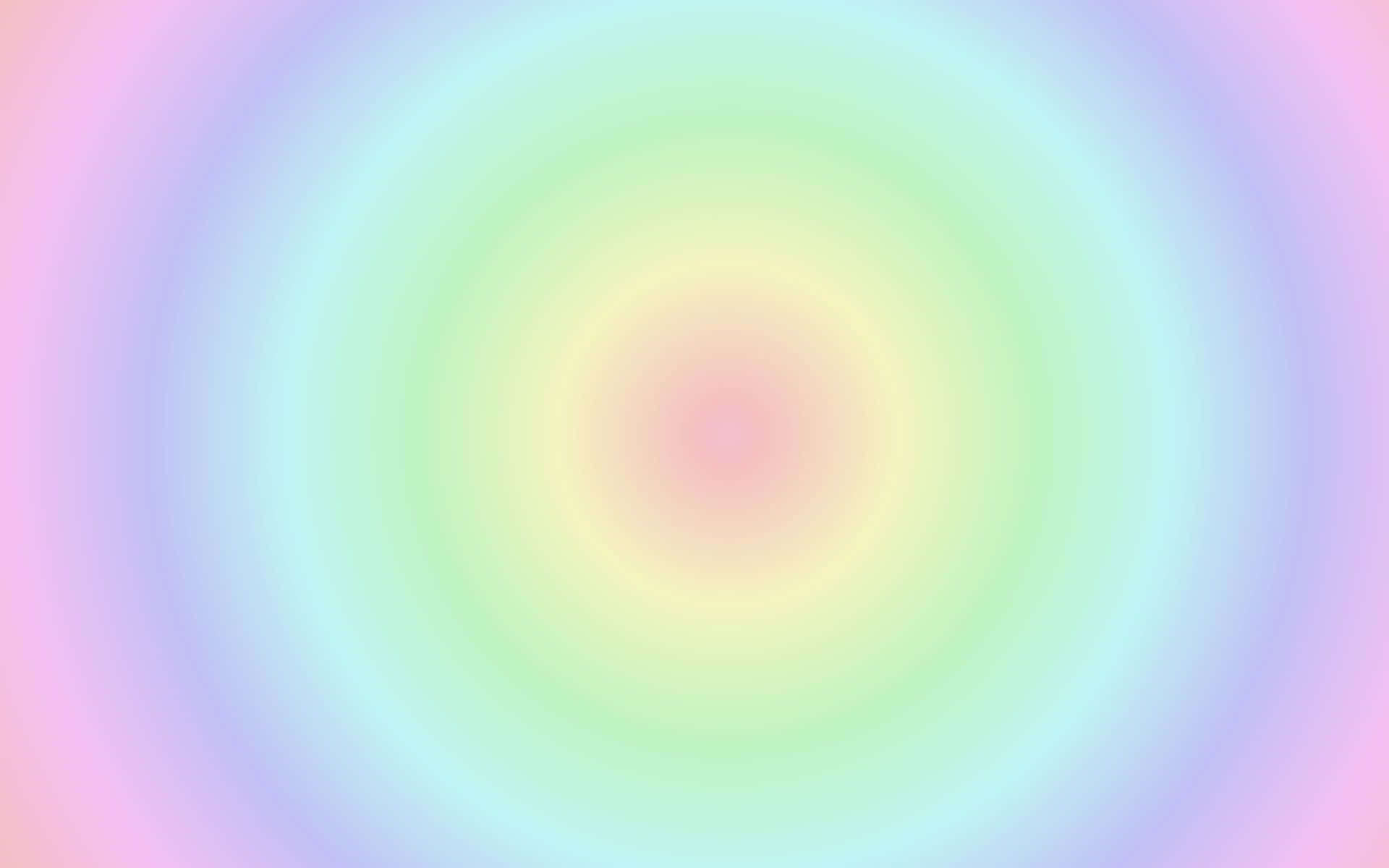 Pastel Rainbow Concentric Circles Background Wallpaper