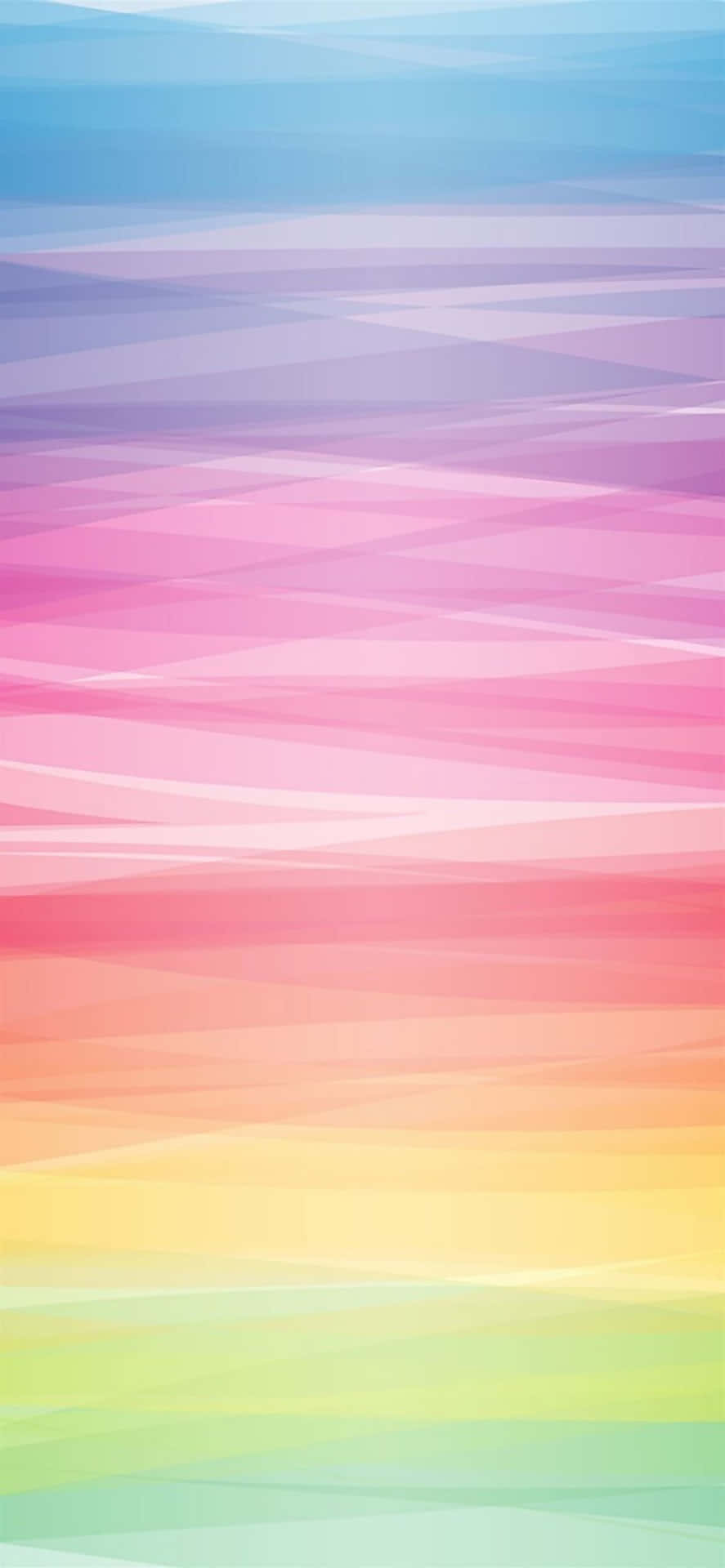 Nyd de farverige vibrationer fra et pastelfarvet regnbue-tema iPhone-tapet. Wallpaper