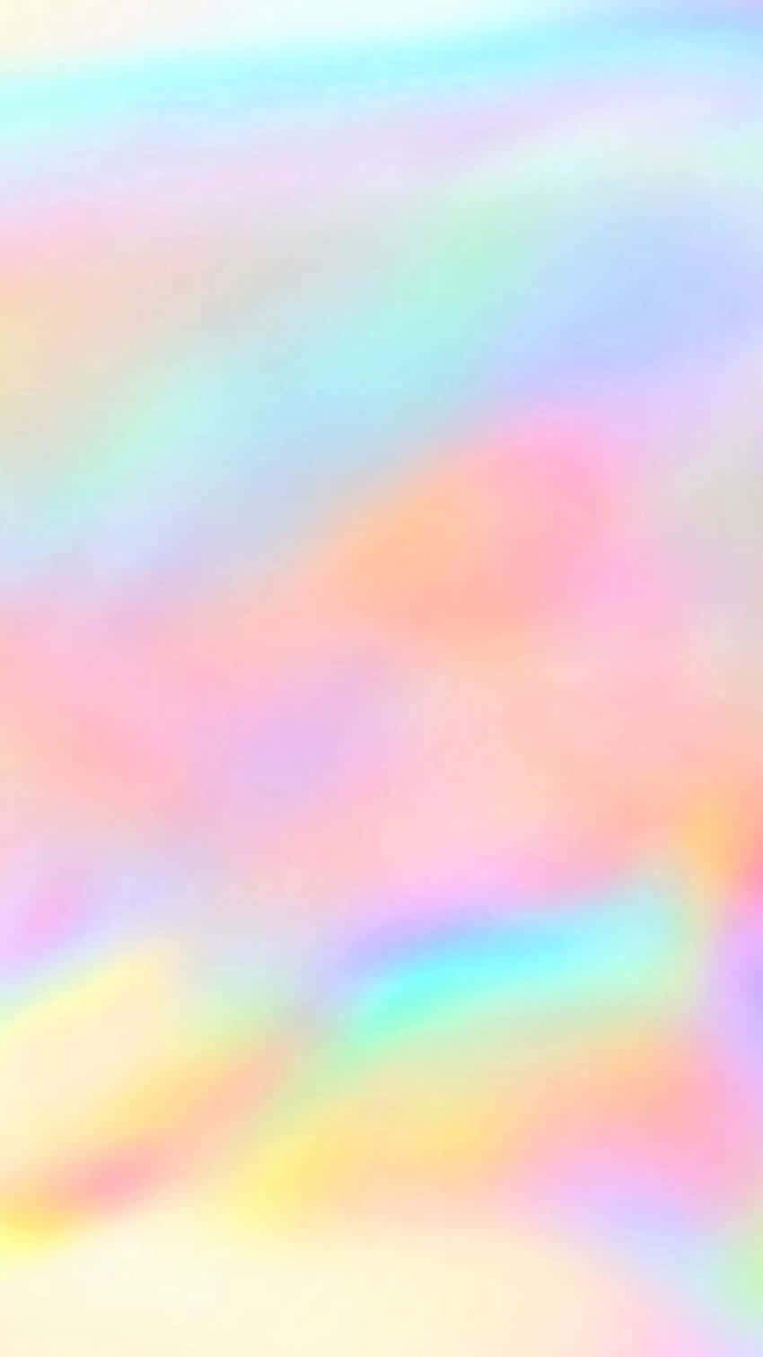 A Pastel Rainbow iPhone with a sparkly holographic design Wallpaper