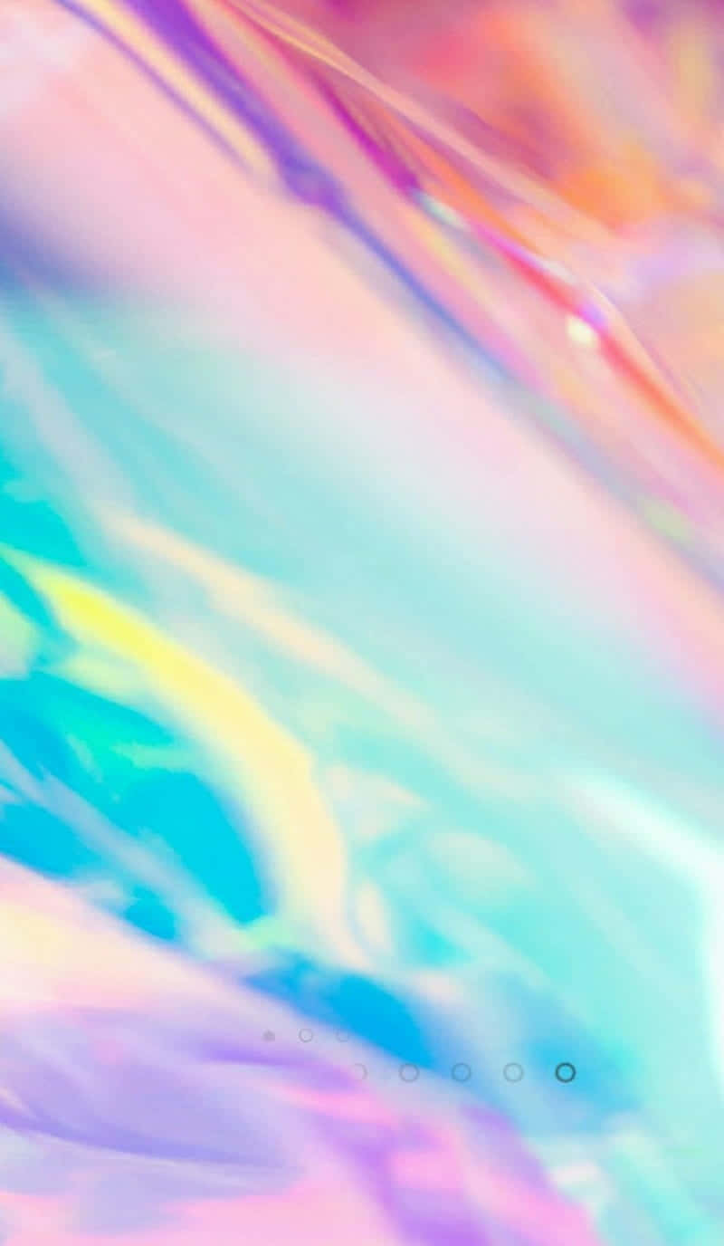 Immagineun Vortice Vivace Arcobaleno Pastello Su Un Iphone Bianco. Sfondo