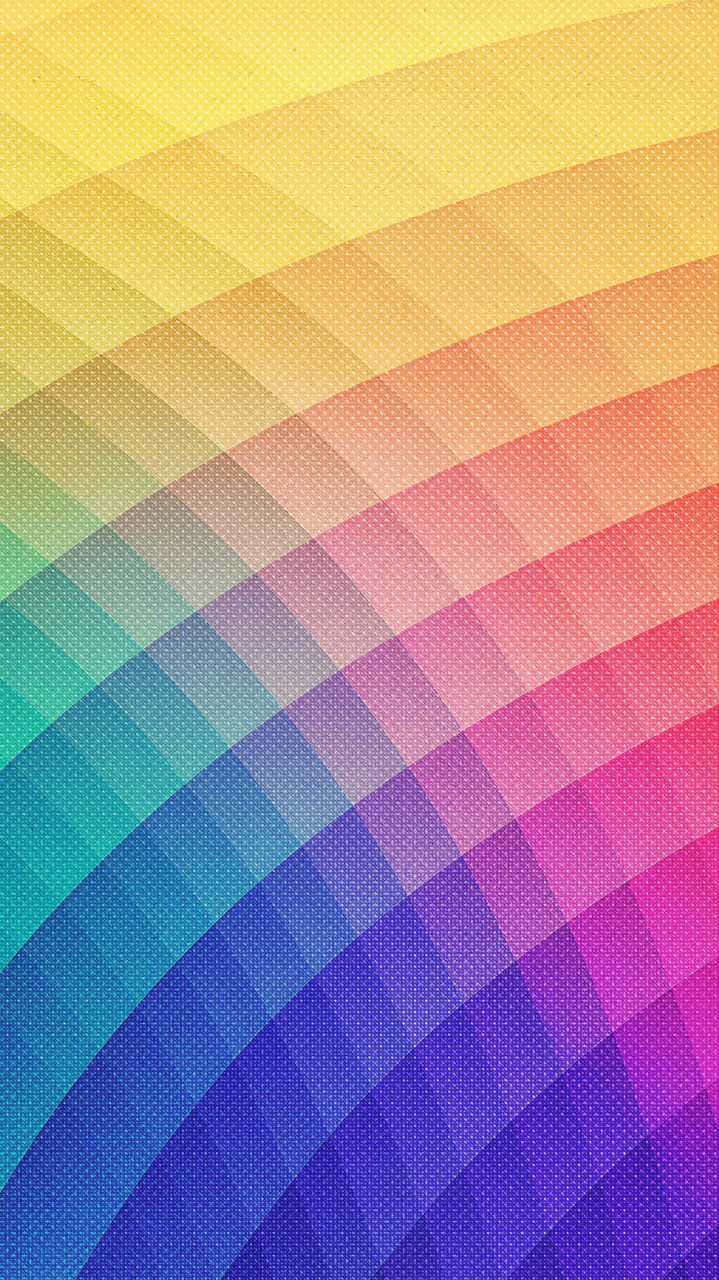Experience the vibrant beauty of a pastel rainbow on your iPhone Wallpaper
