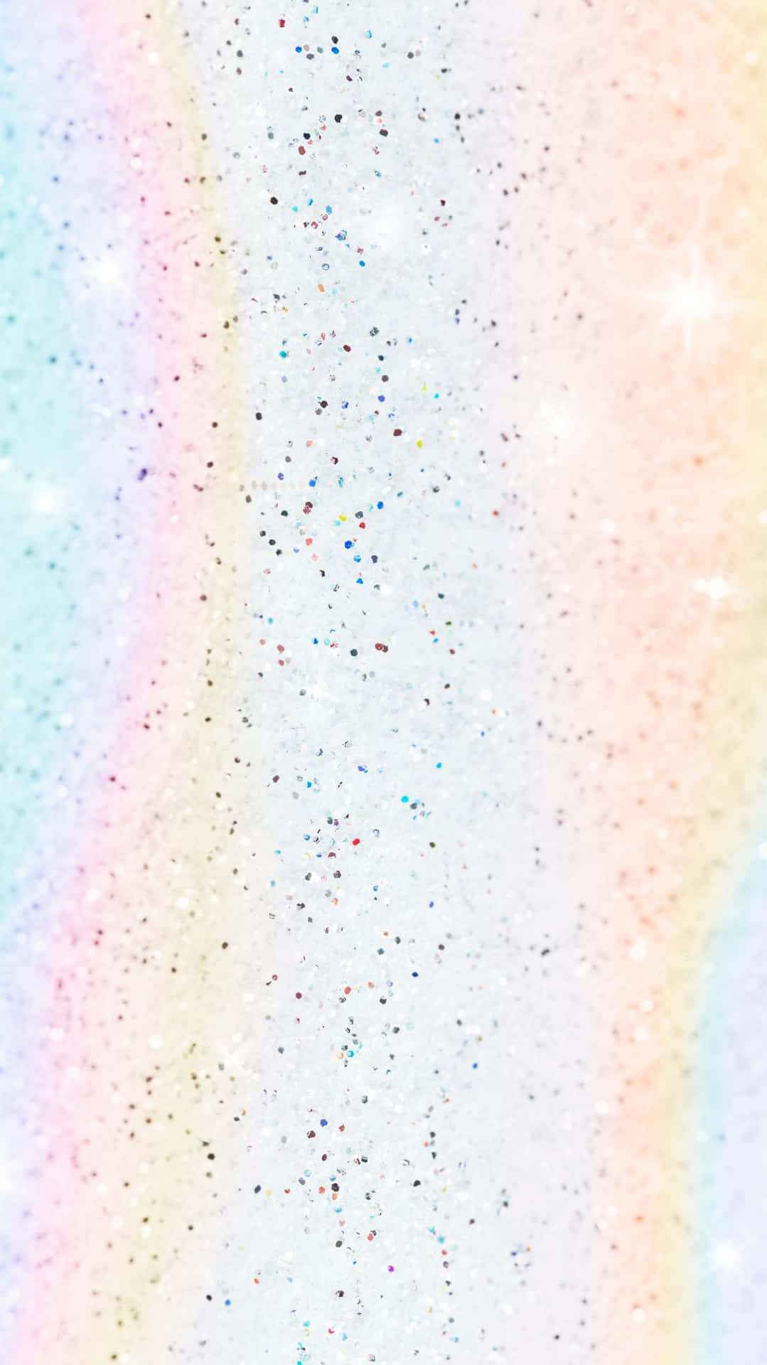 Lysne op din telefon med en pastelfarvet regnbue! Wallpaper
