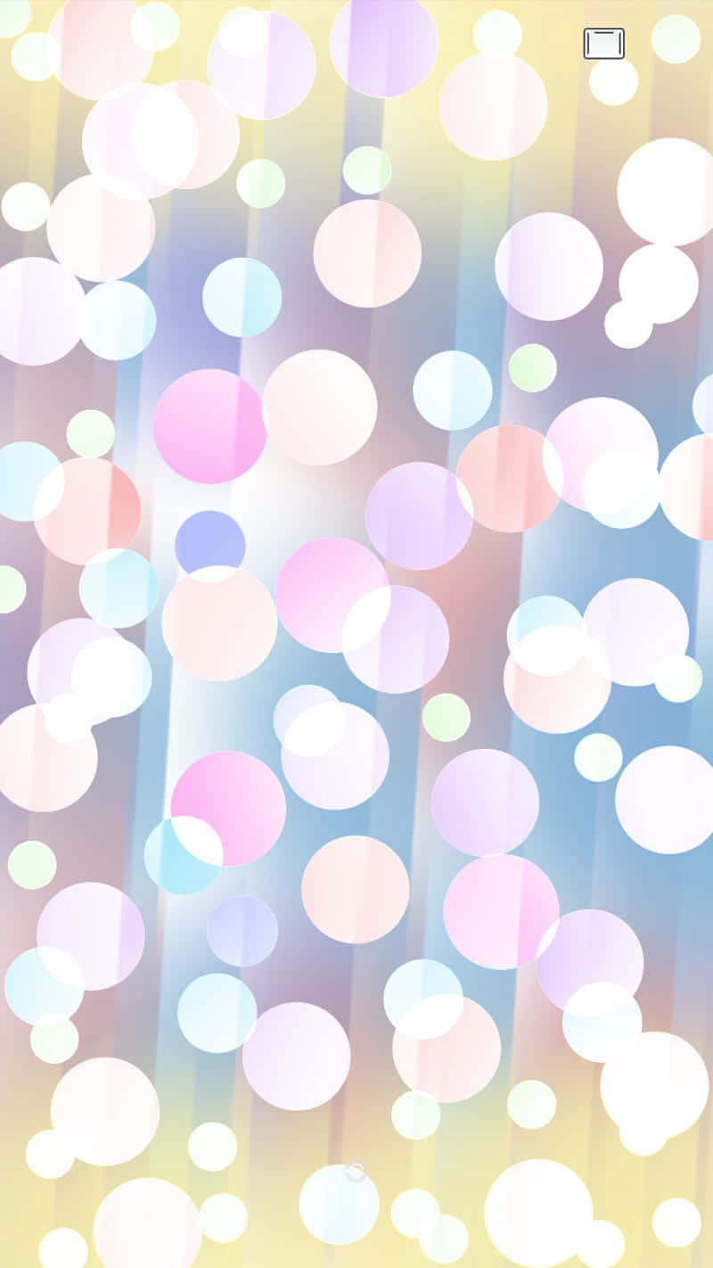 En farvefuld baggrund med cirkler og prikker Wallpaper