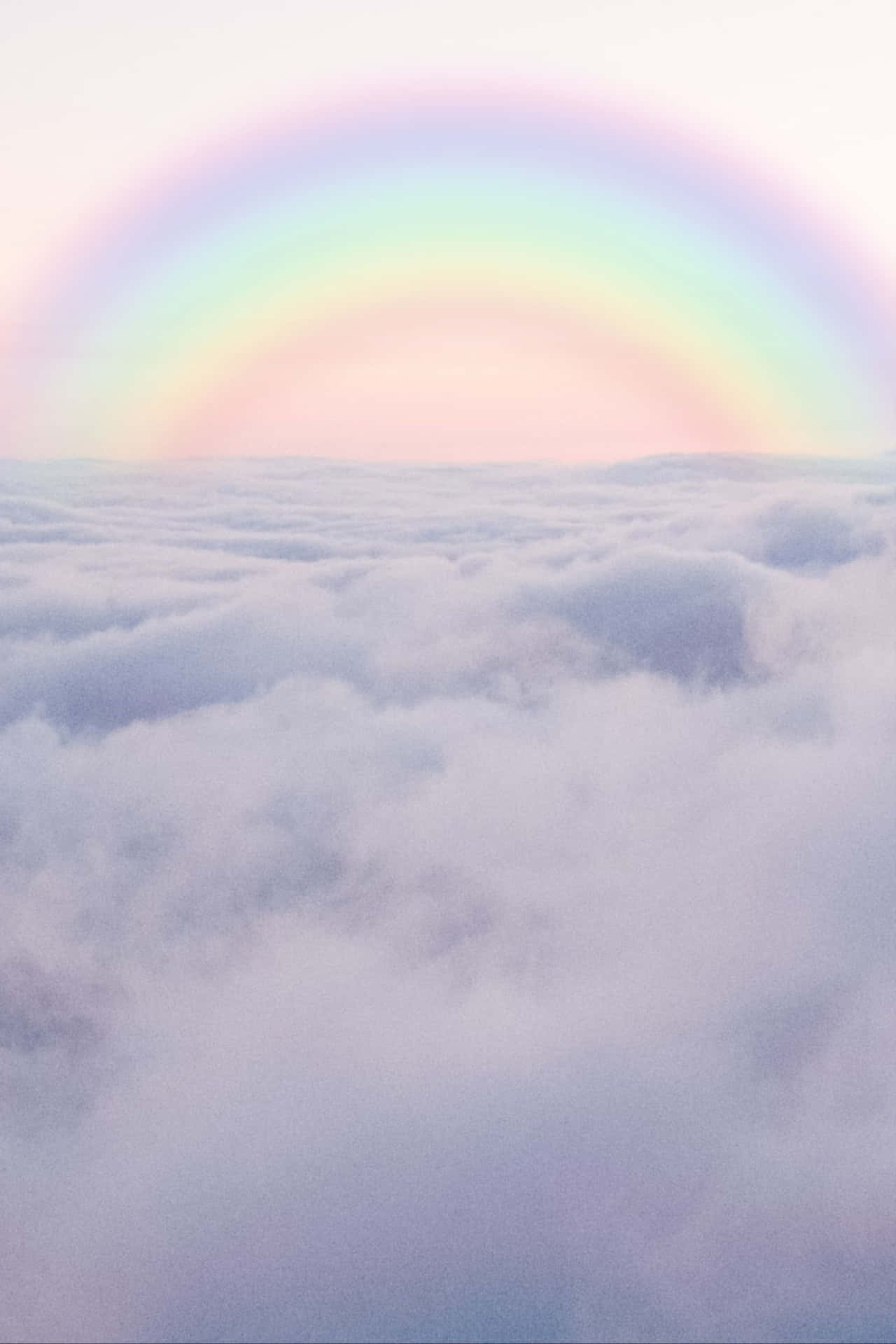 Pastel_ Rainbow_ Over_ Clouds.jpg Wallpaper