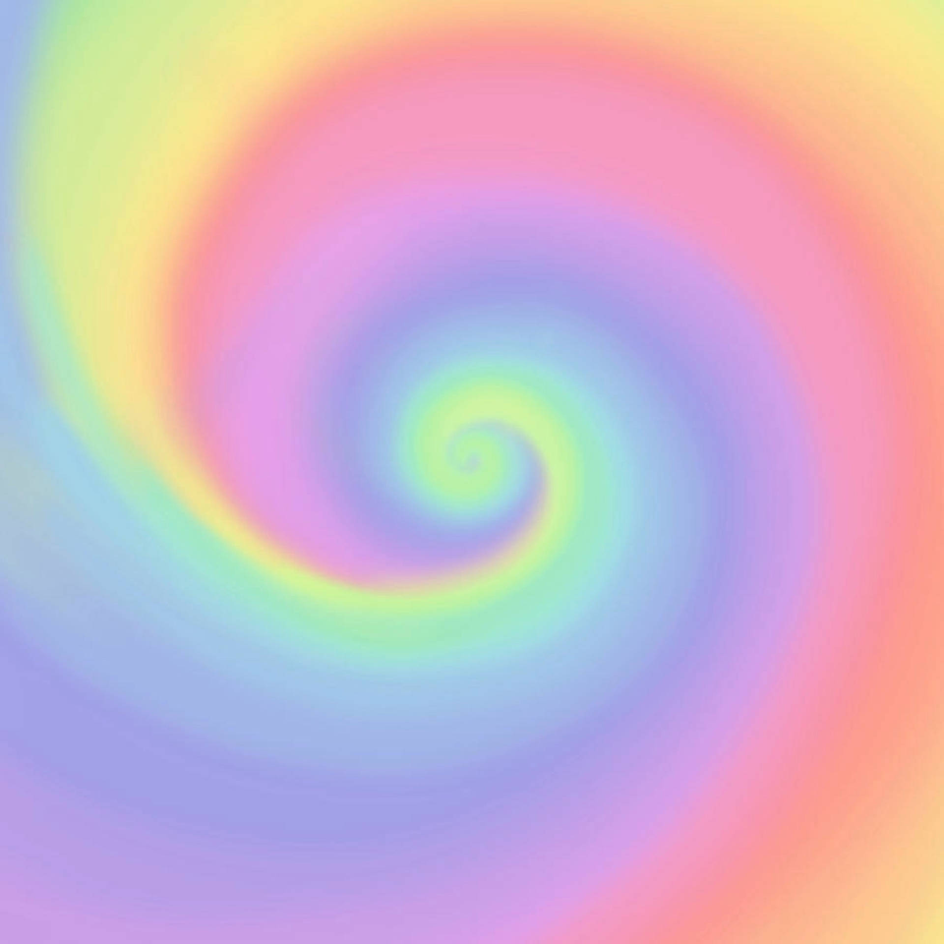 Pastel Rainbow Swirl Pattern Design Wallpaper
