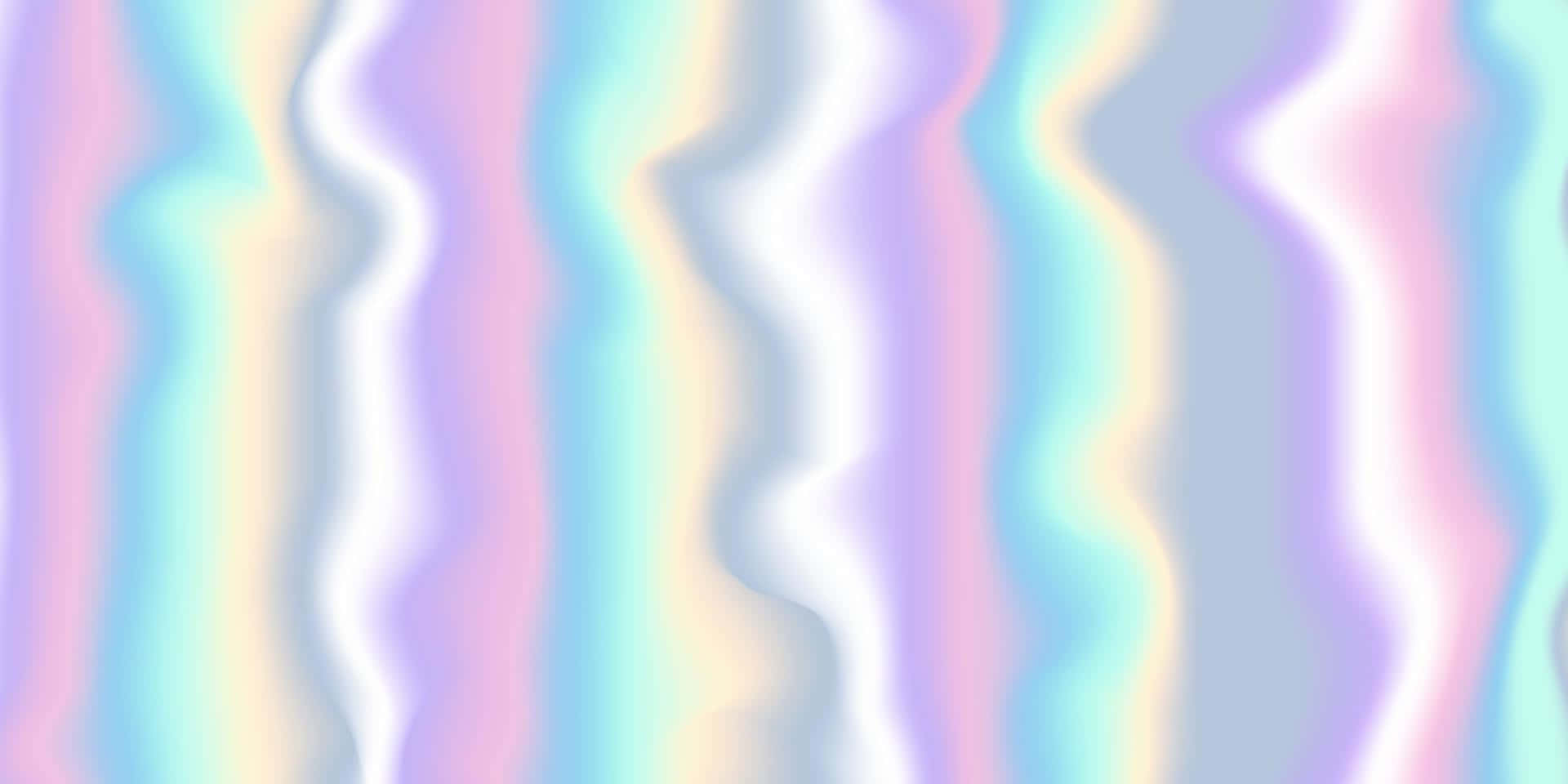 Pastel Rainbow Wavy Background Wallpaper