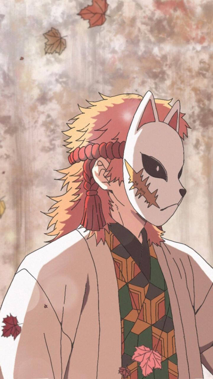 Pastel Sabito Demon Slayer Mask Wallpaper