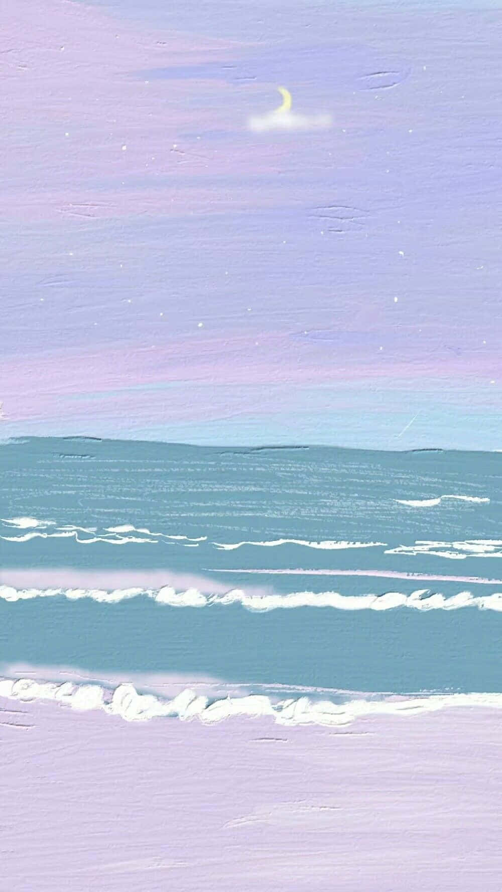 Pastel Seascape Serenity Wallpaper