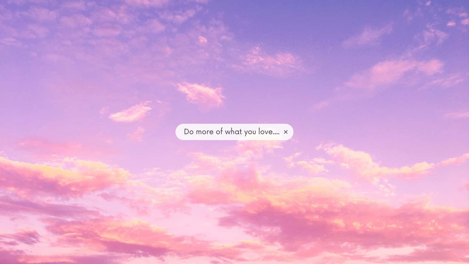 Pastel Sky Inspirational Quote Wallpaper Wallpaper