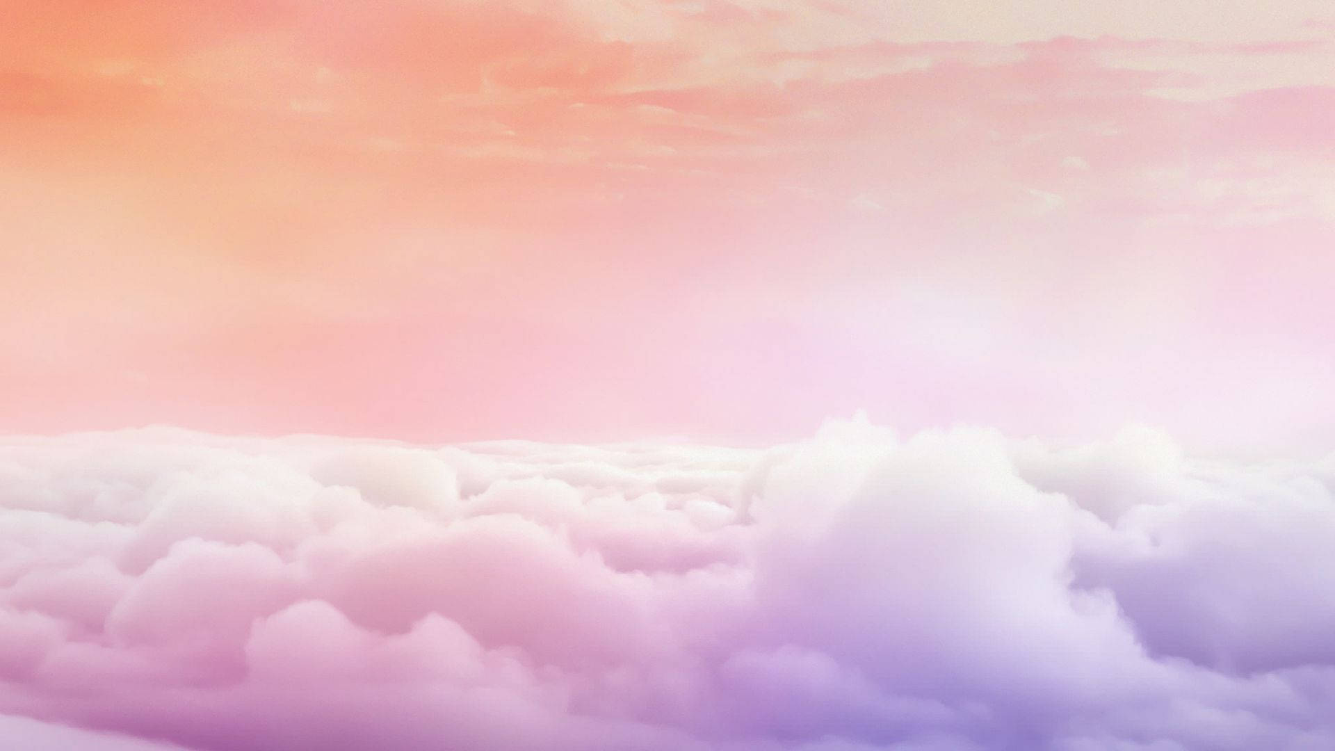 Pastel Sky Pink Cloud Wallpaper