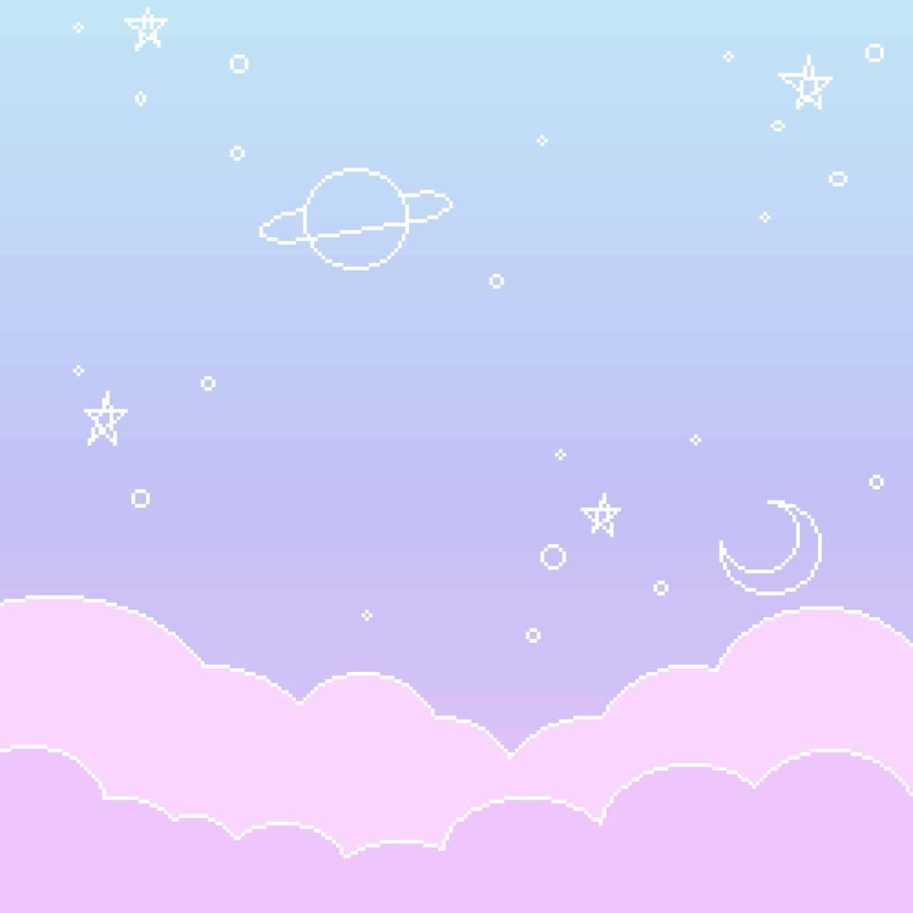 Pastel_ Space_ Aesthetic_ Background Wallpaper