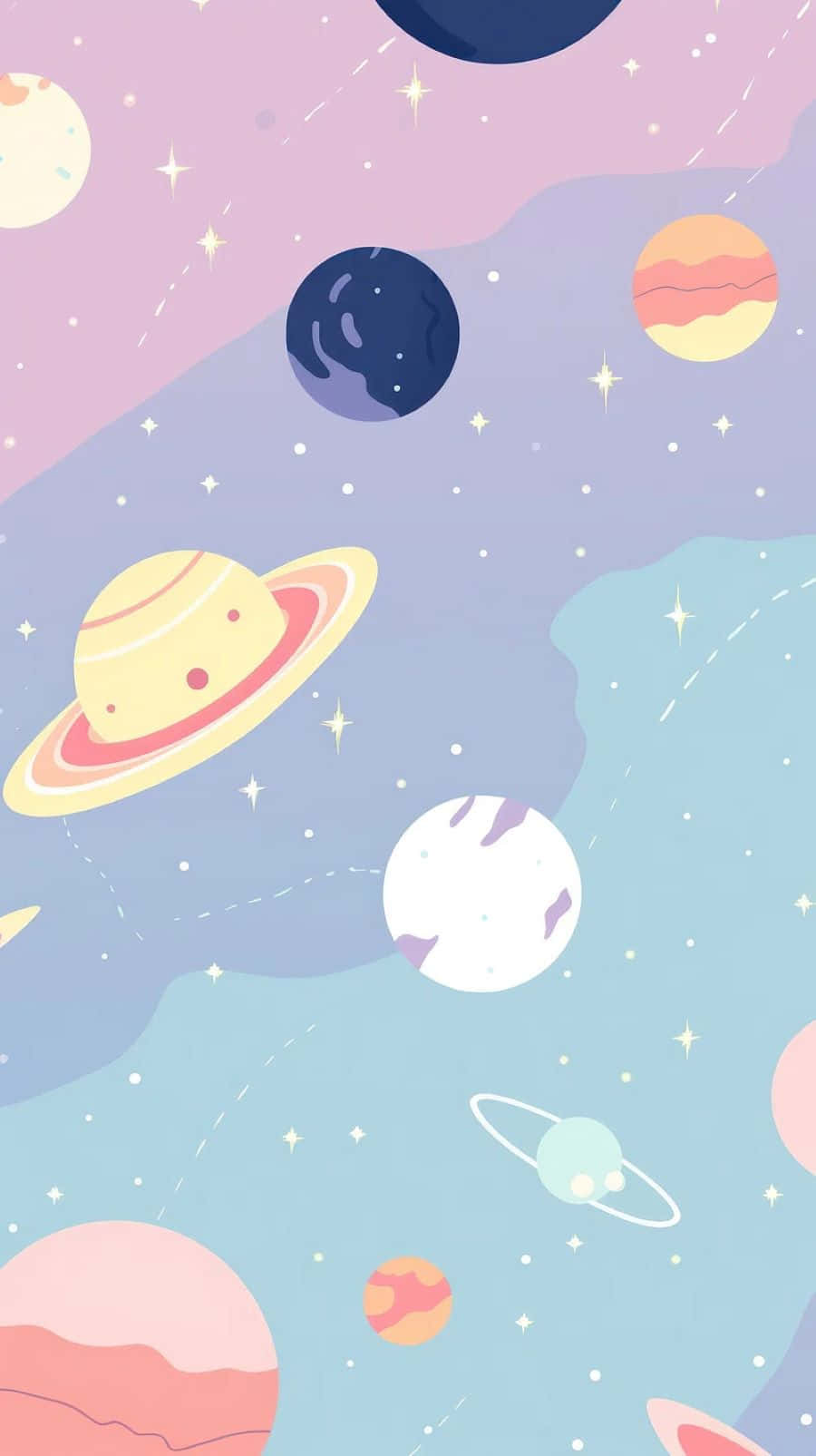 Pastel_ Space_ Aesthetic_ Wallpaper Wallpaper
