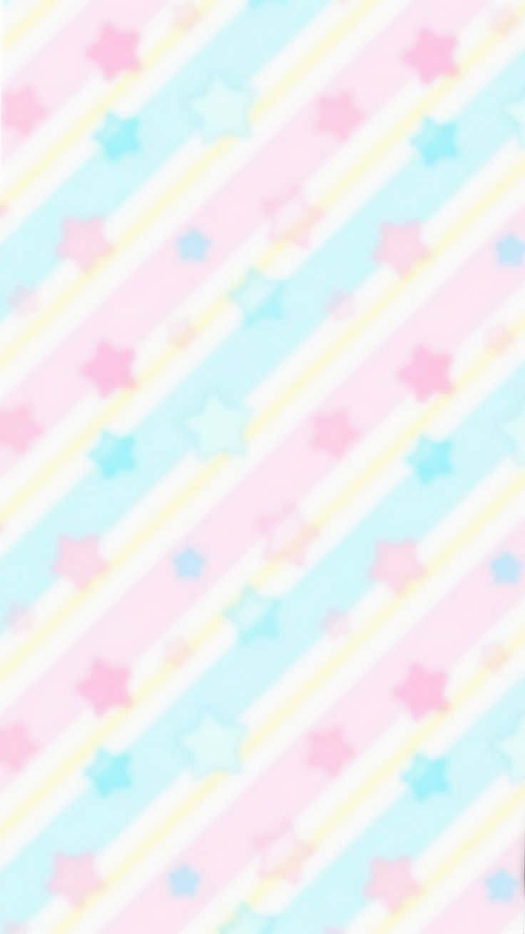 Pastel Star Pattern Background Wallpaper