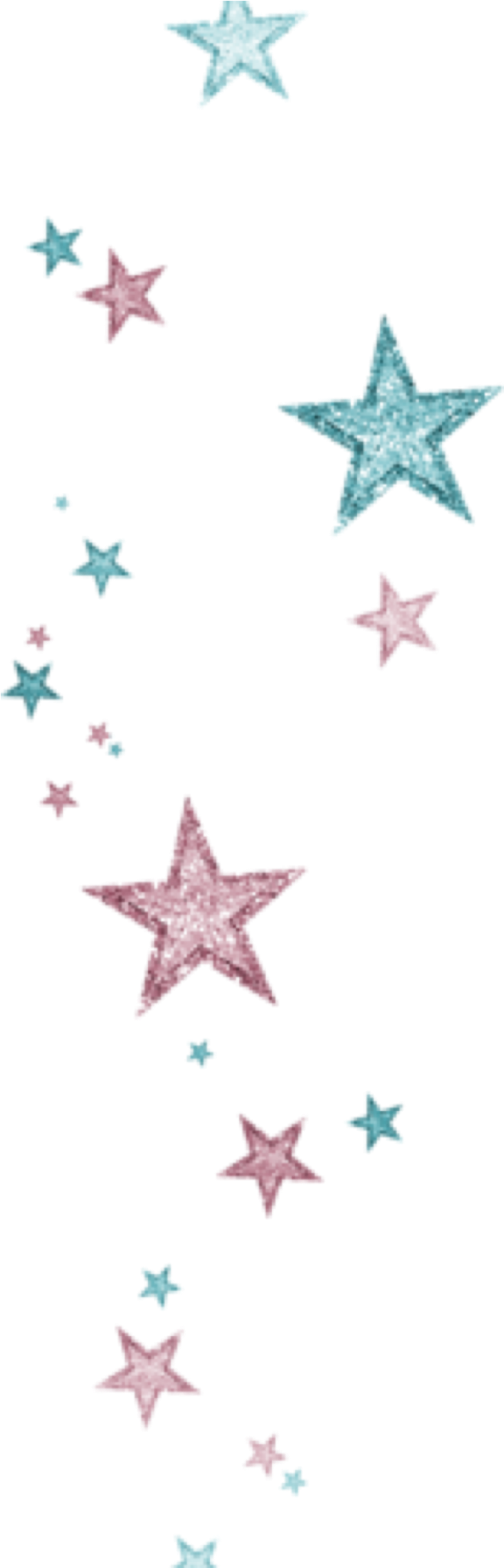 Pastel Stars Tumblr Background PNG