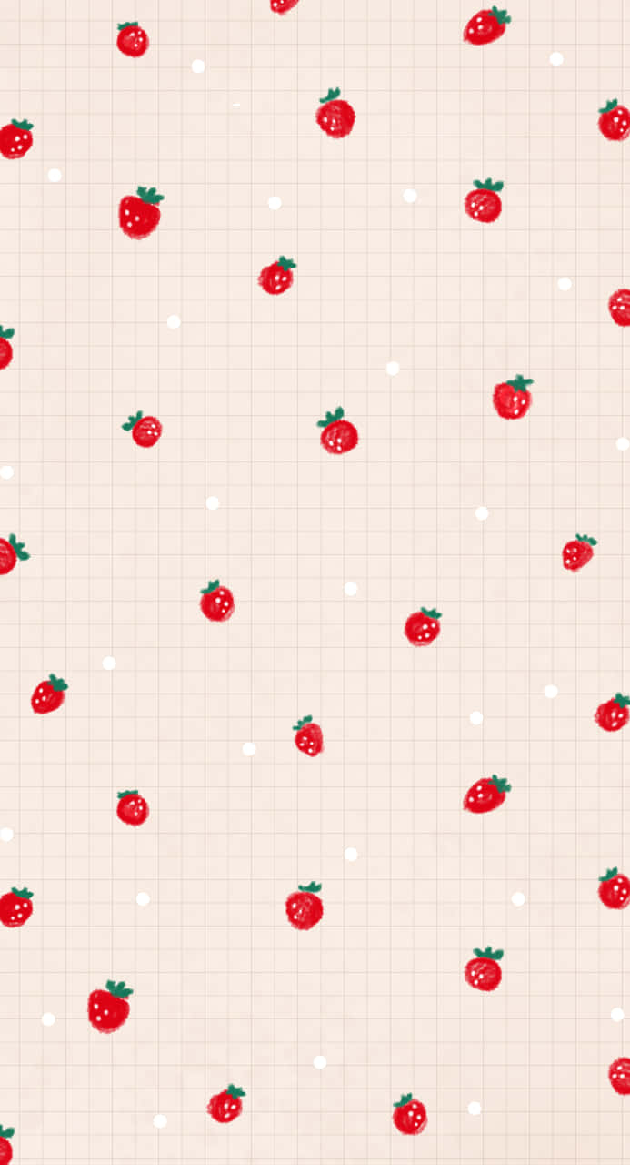 Genießeeine Kugel Pastell Erdbeereis Wallpaper
