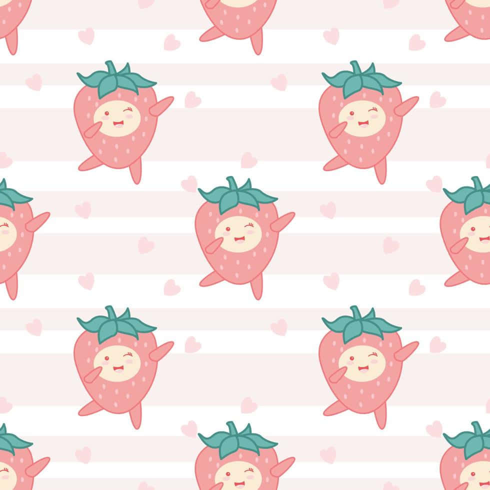 Colorful Pastel Strawberry Wallpaper