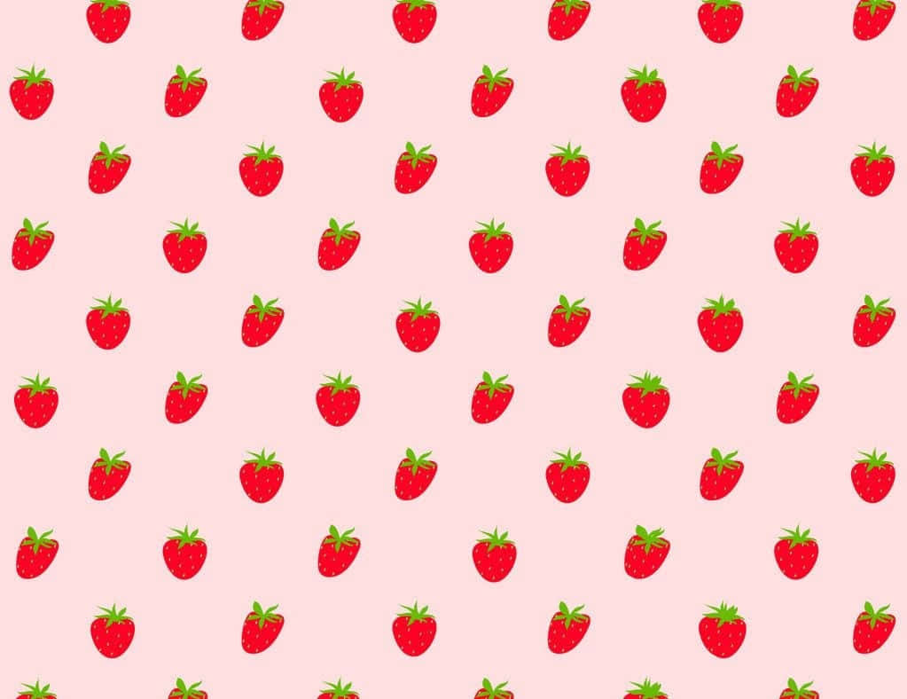 Deliciously sweet pastel strawberry! Wallpaper