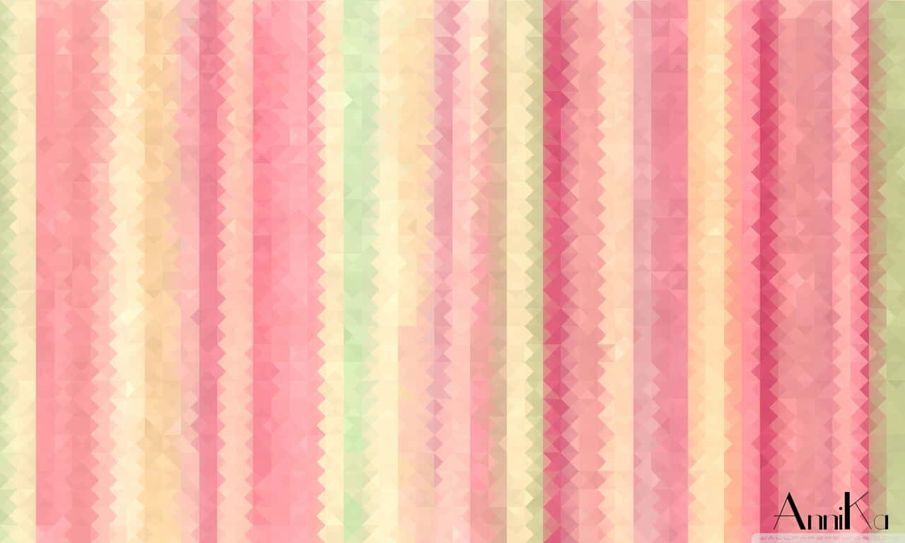 A Suspended Rainy Day in a Pastel Striped World Wallpaper