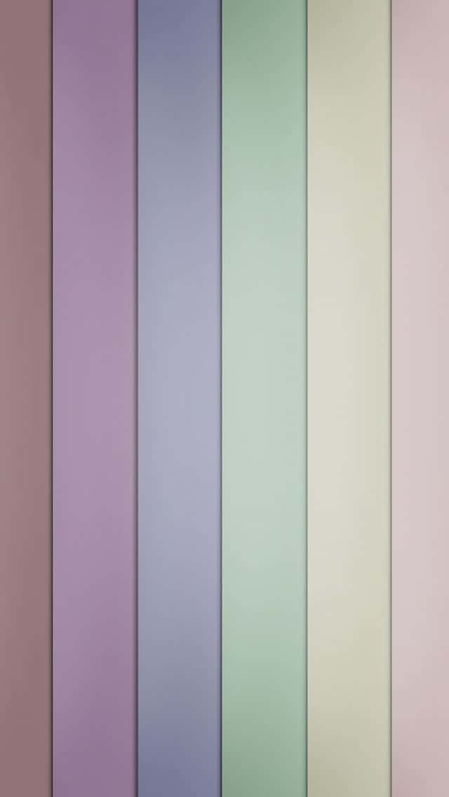Bright and Colorful Pastel Stripes Wallpaper