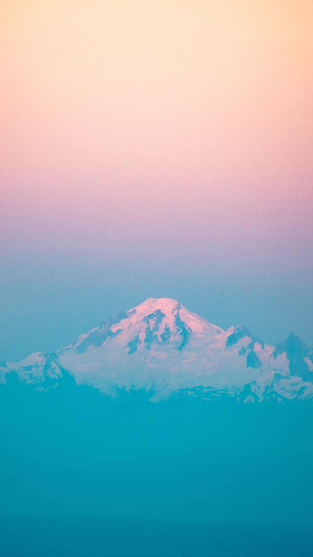Pastel_ Sunset_ Mountain_ Peak Wallpaper