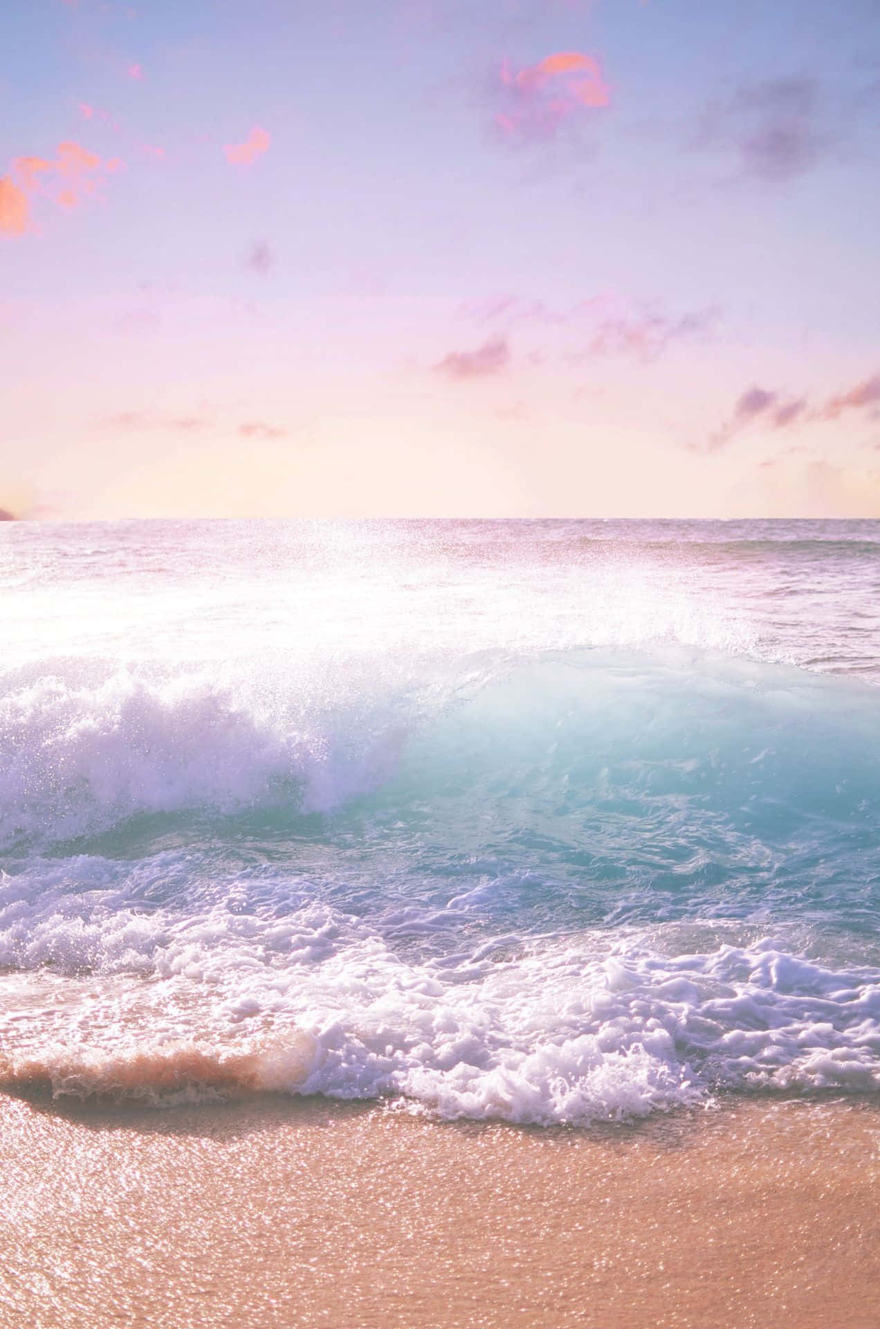Pastel Sunset Waves.jpg Wallpaper