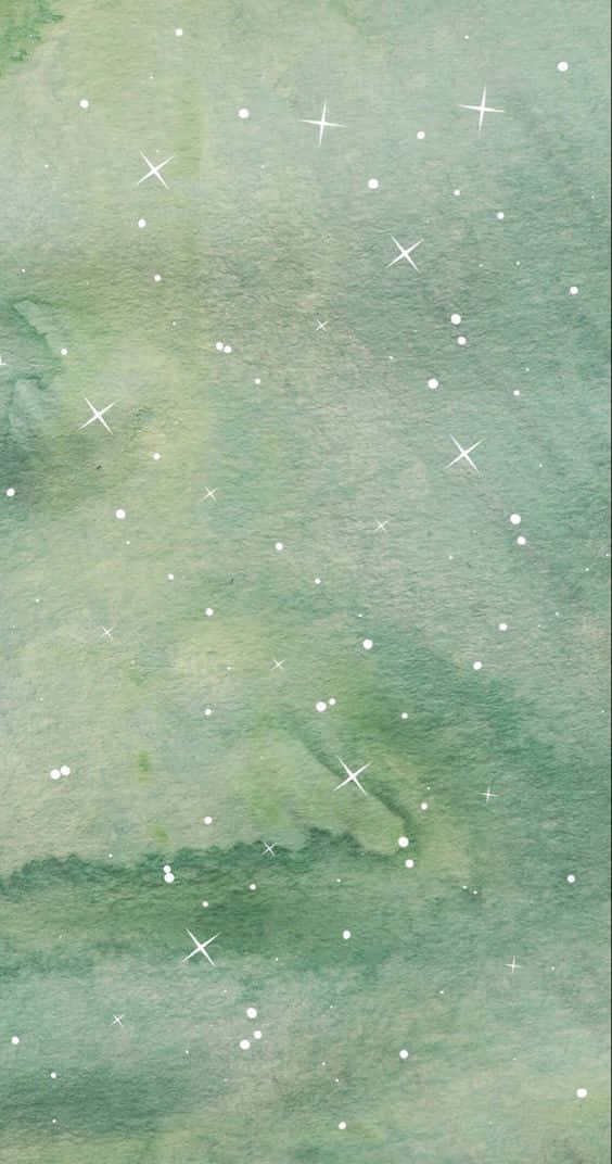 Pastel_ Teal_ Watercolor_ Stars_ Background.jpg Wallpaper