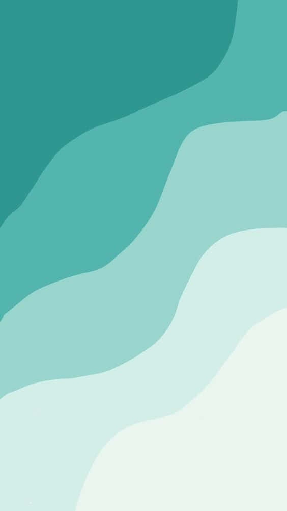 Pastel_ Teal_ Waves_ Abstract_ Background Wallpaper
