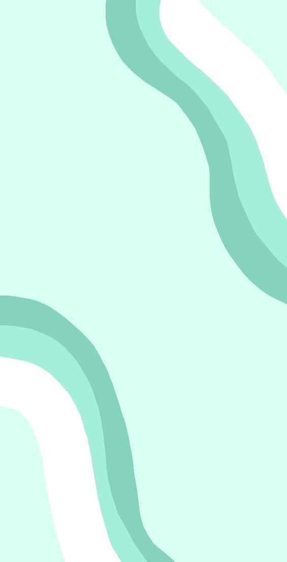 Pastel Teal Waves Abstract Background.jpg Wallpaper