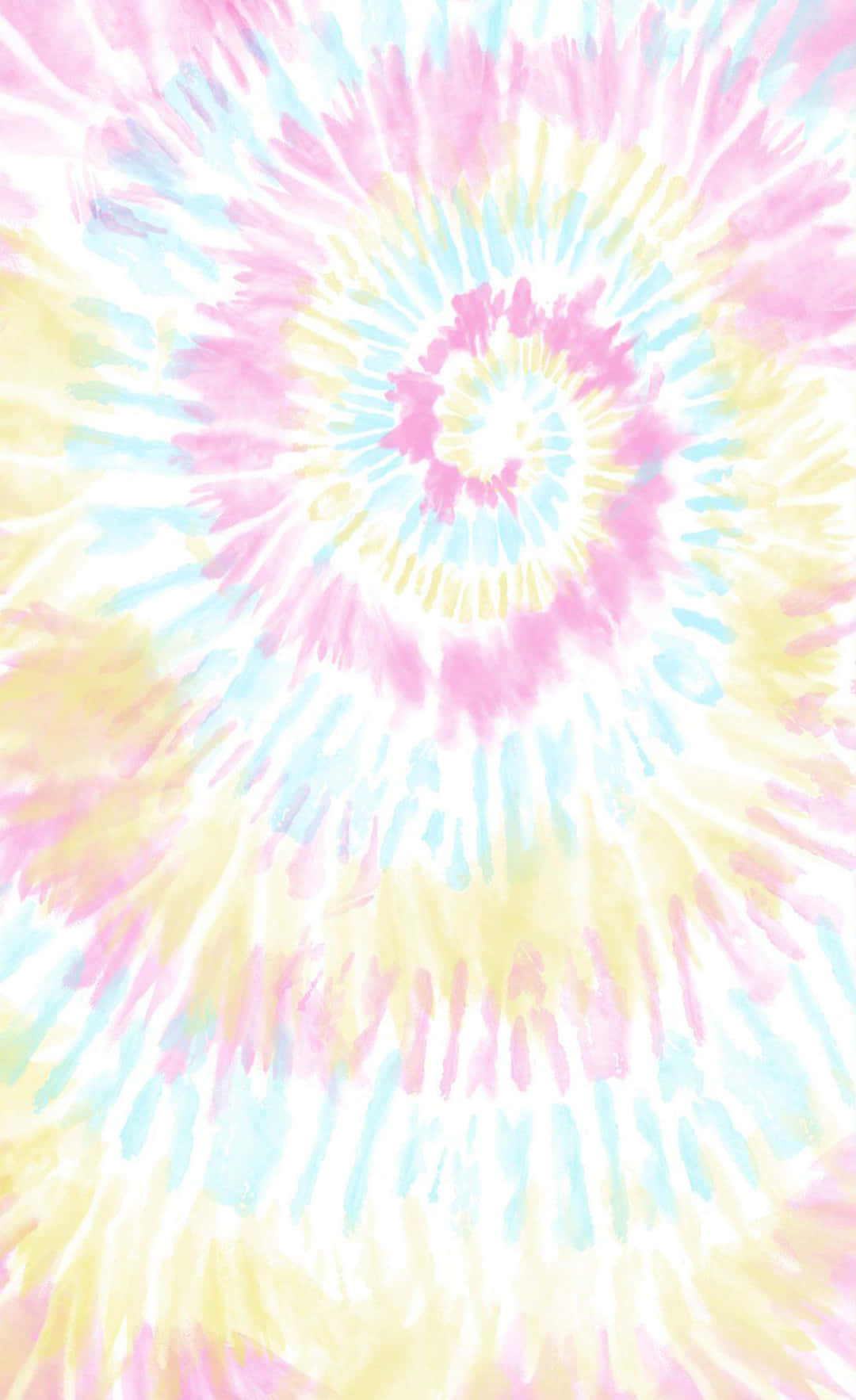 Wavy Spiral Pastel Tie Dye Background