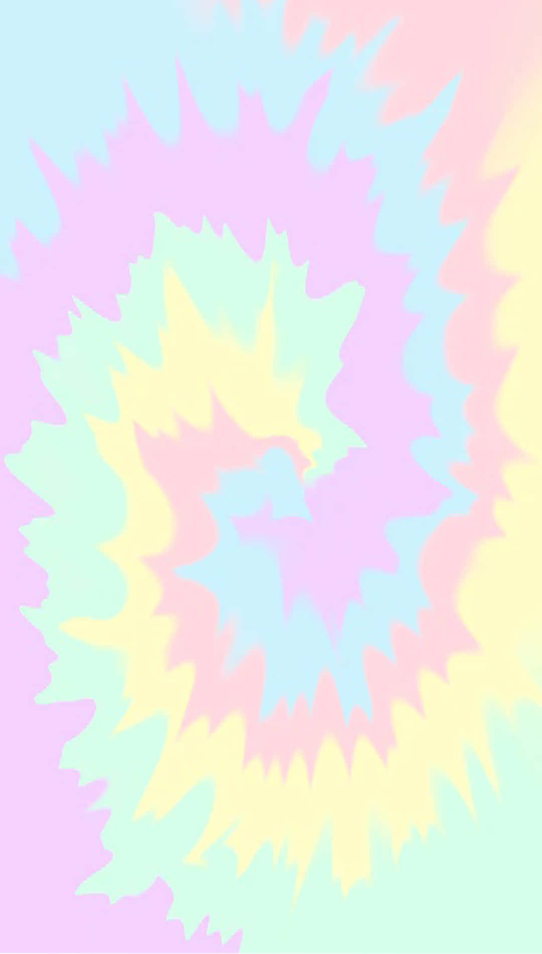 Spetsigamagentafärgade Spiralerv Med Pastellfärgad Tie Dye-bakgrund