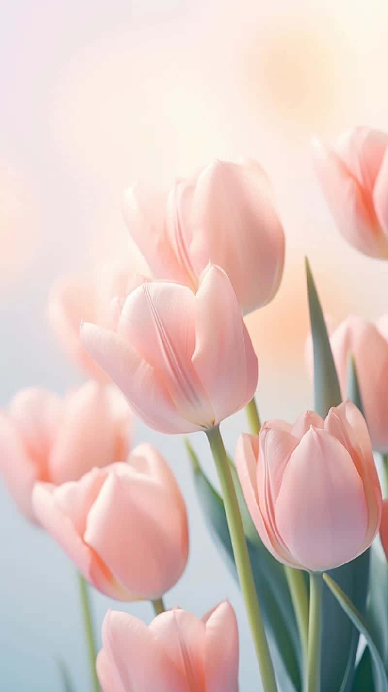 Pastel_ Tulips_ Soft_ Glow.jpg Wallpaper