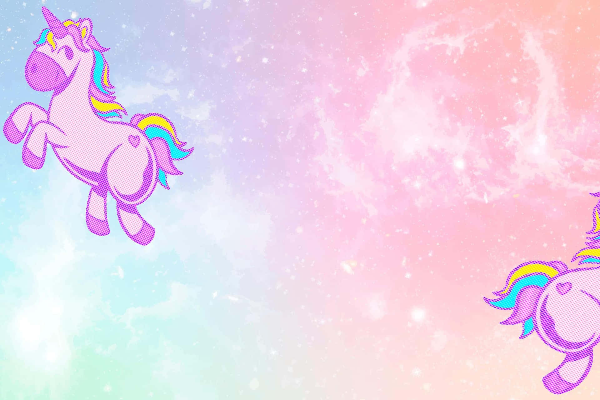 Magic and mystery abound in this beautiful pastel unicorn scene.