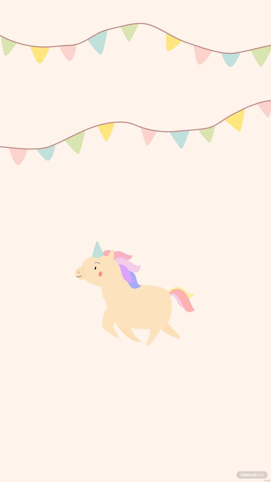 “The beautiful, mystical pastel unicorn” Wallpaper