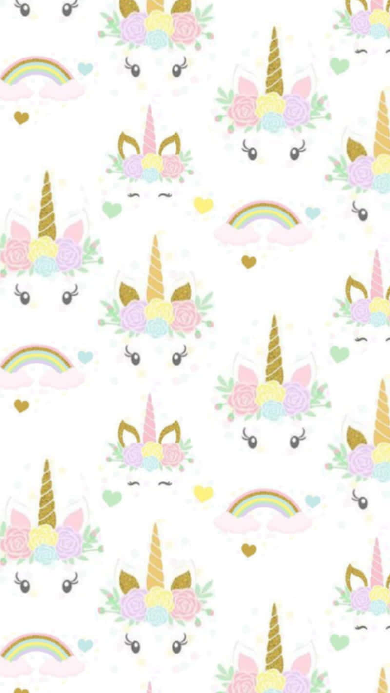Magical Unicorns Sparkle in the Sky Wallpaper