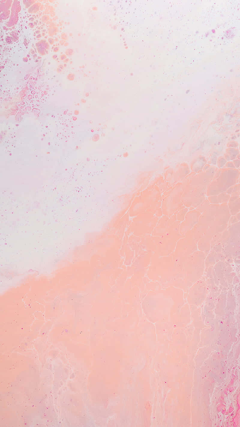 Unahermosa Pintura Acuarela En Tonos Pasteles Rosados, Azules Y Amarillos Sobre Lienzo. Fondo de pantalla