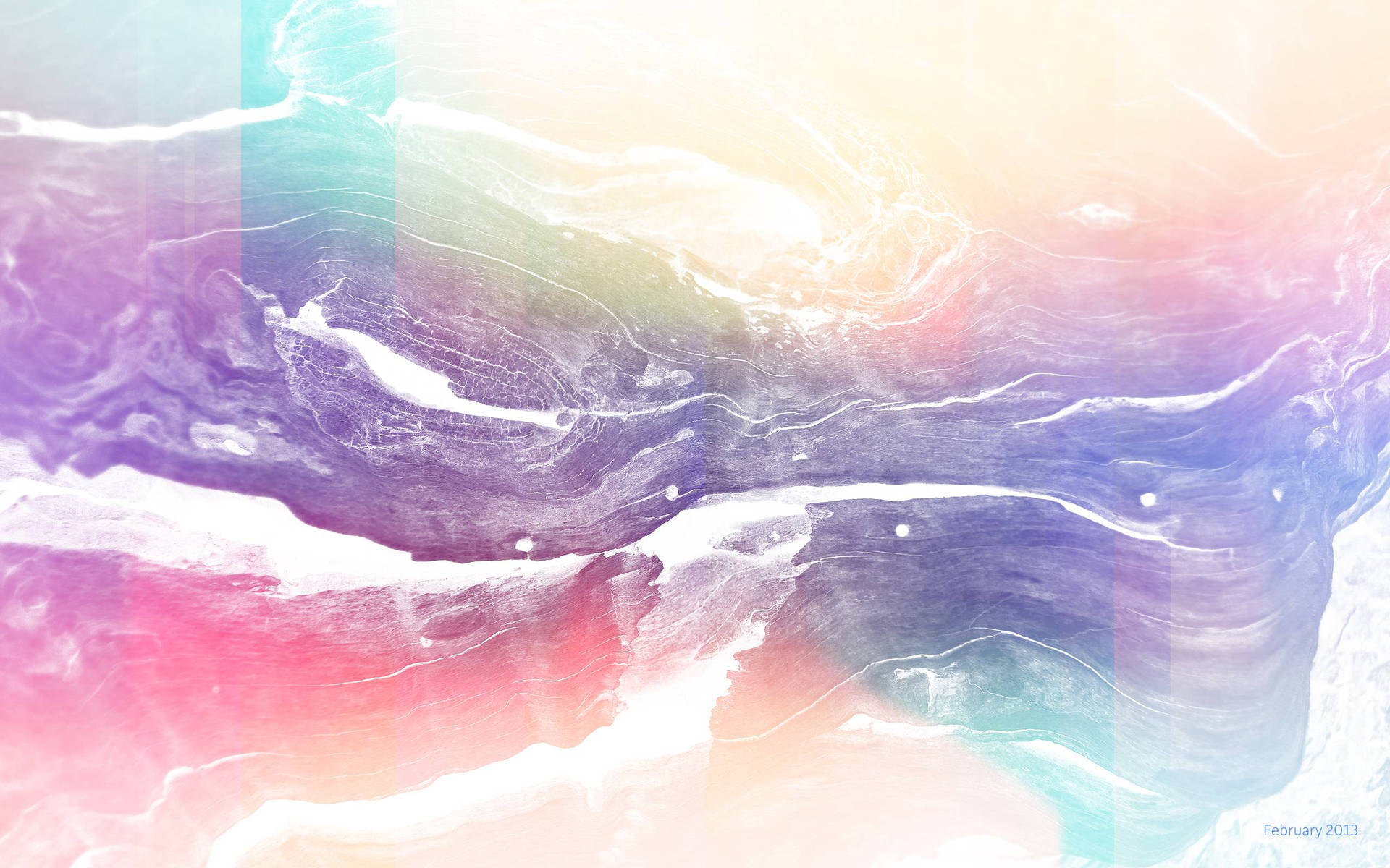 Celebrate February with a beautiful pastel watercolor! Wallpaper