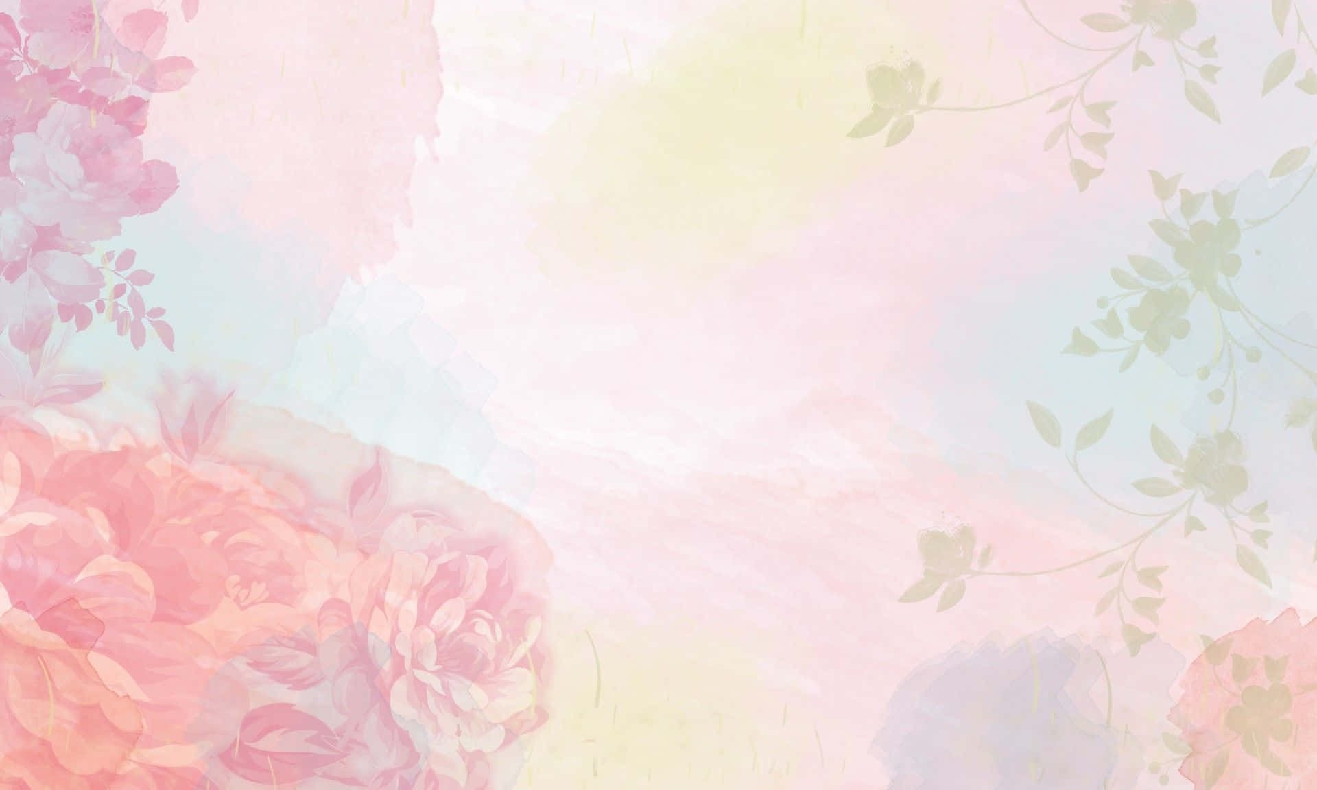 A calming pastel watercolor background featuring subtle shades of pink and blue