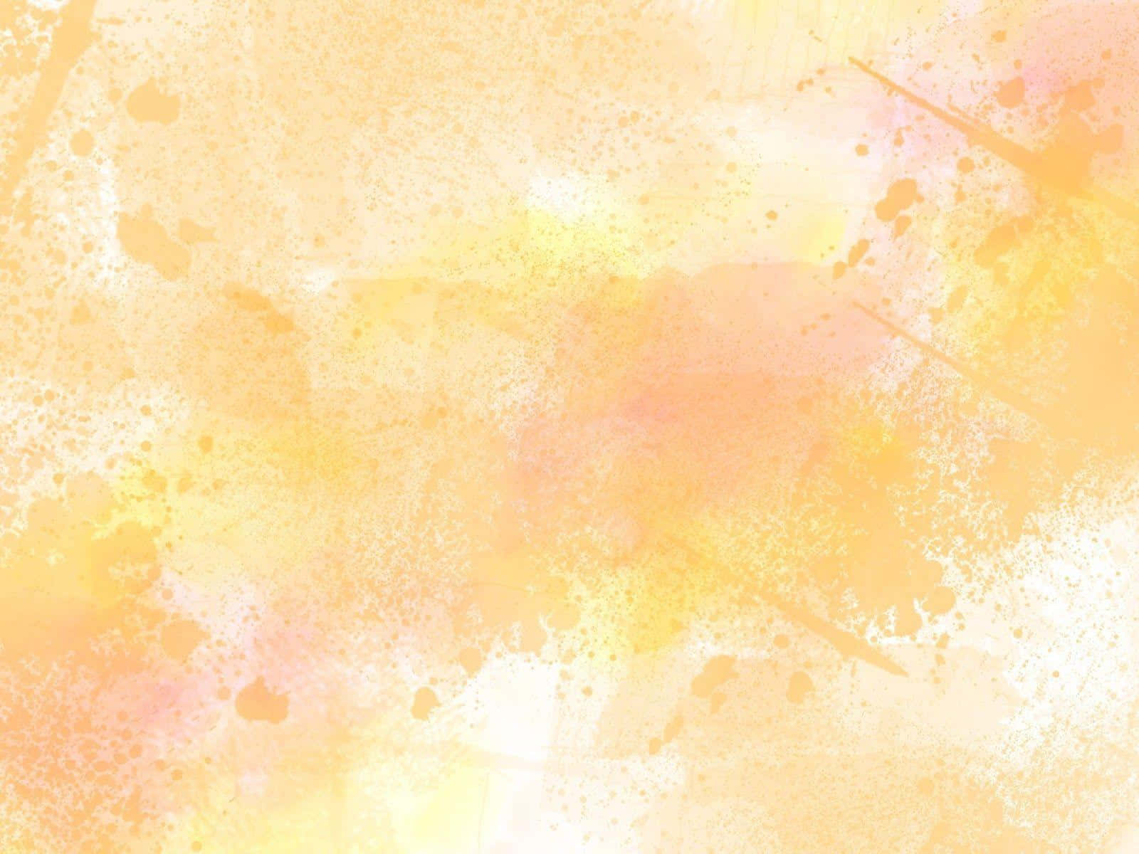 A Watercolor Background With Yellow And Orange Paint