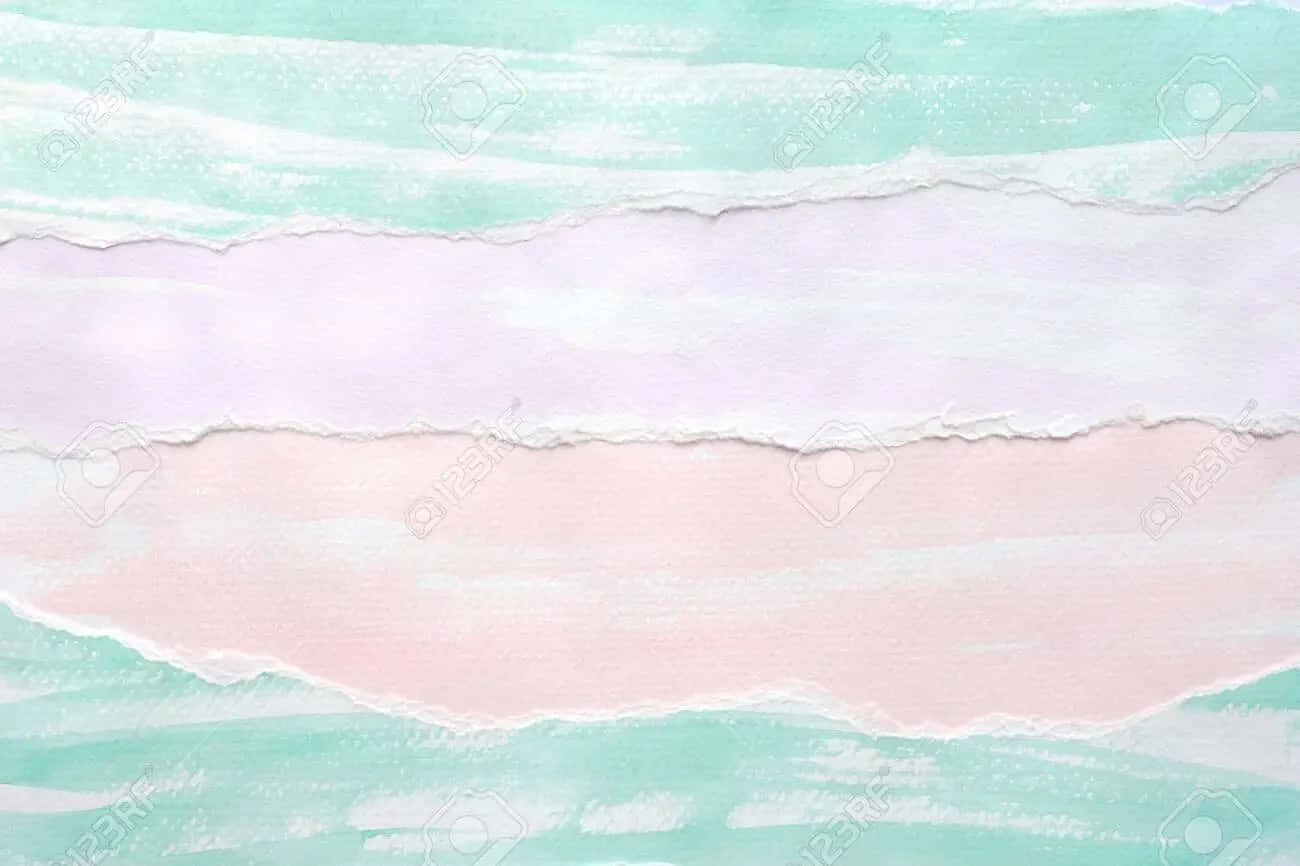 Pastel Watercolor Background With Torn Paper Stock Photo - Etsy Wallpaper