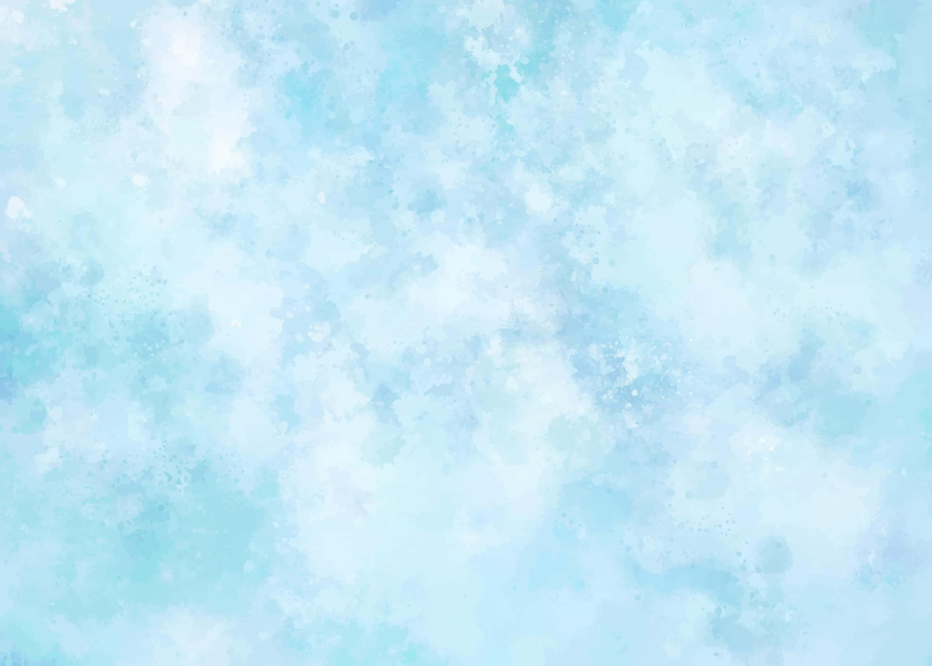 Pastel Watercolor Blue And White Clouds Wallpaper