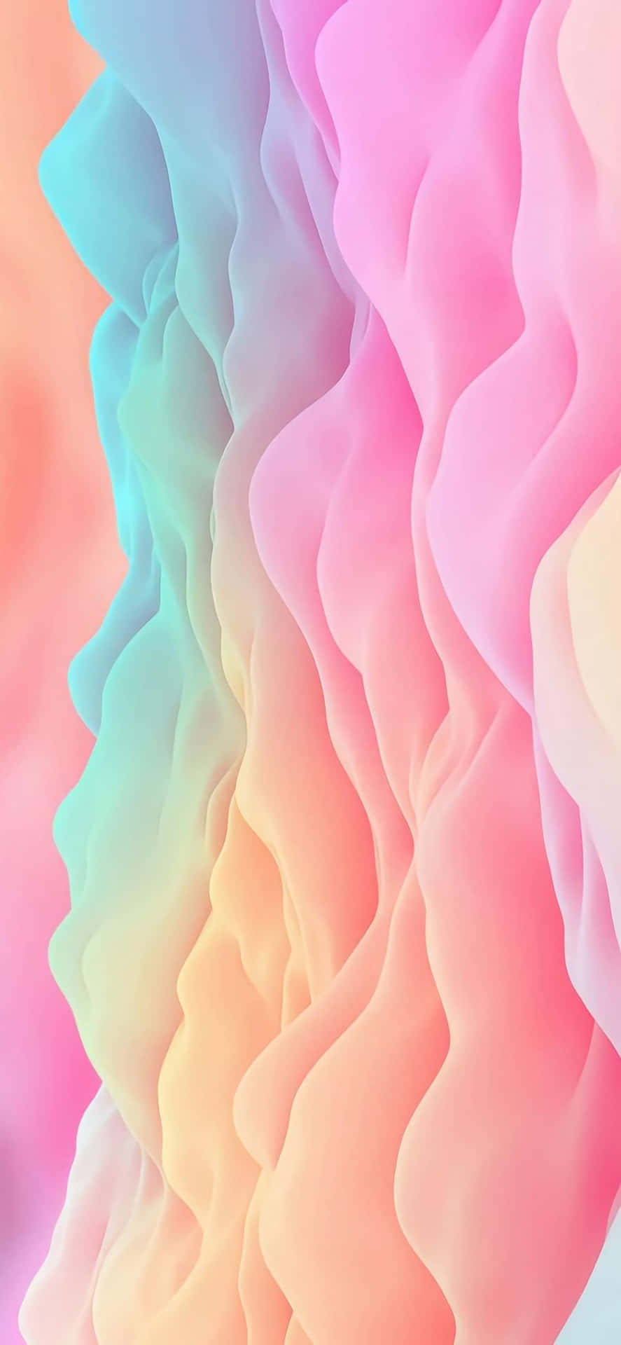 Pastel Wave Gradient Background Wallpaper