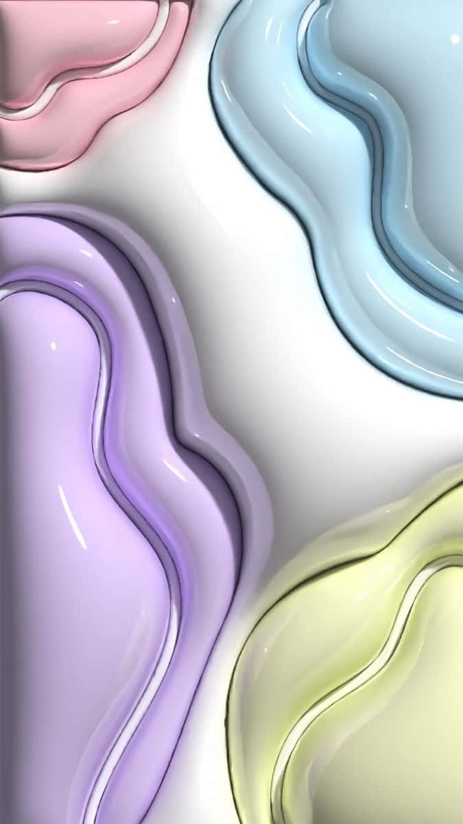 Pastel Waves3 D Artwork Wallpaper