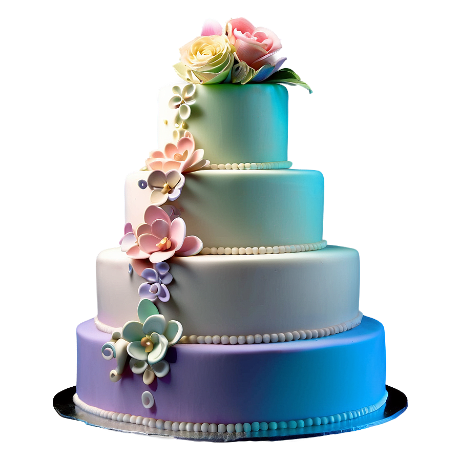 Pastel Wedding Cake Png 06122024 PNG